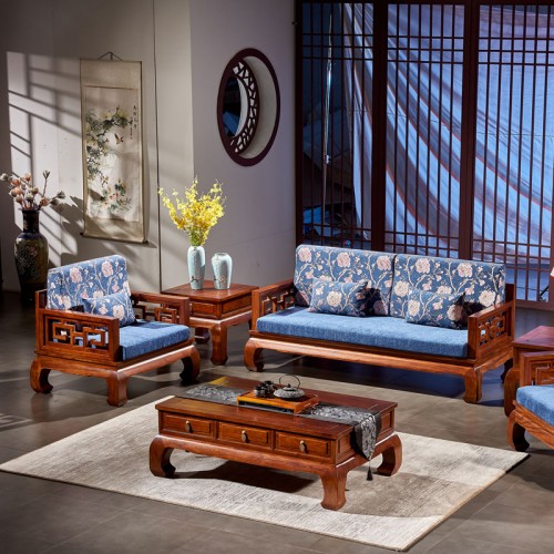 榆木(mù)沙發中式明(míng)清古典沙發組合26